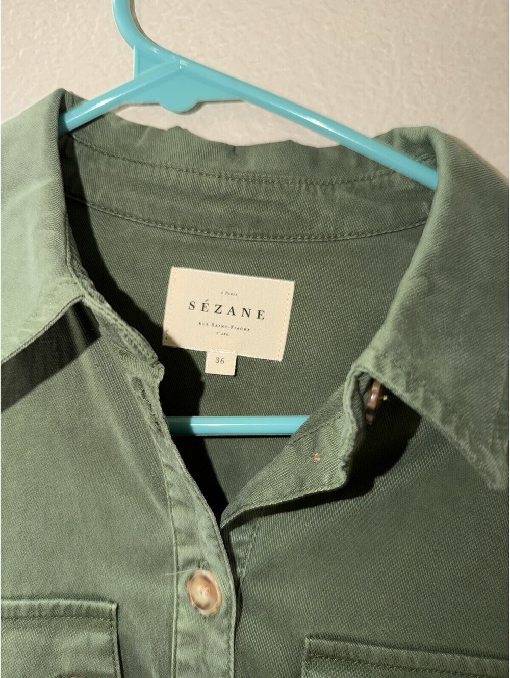 Sezane Women’s Green Utility Dress - Picture 2 of 3